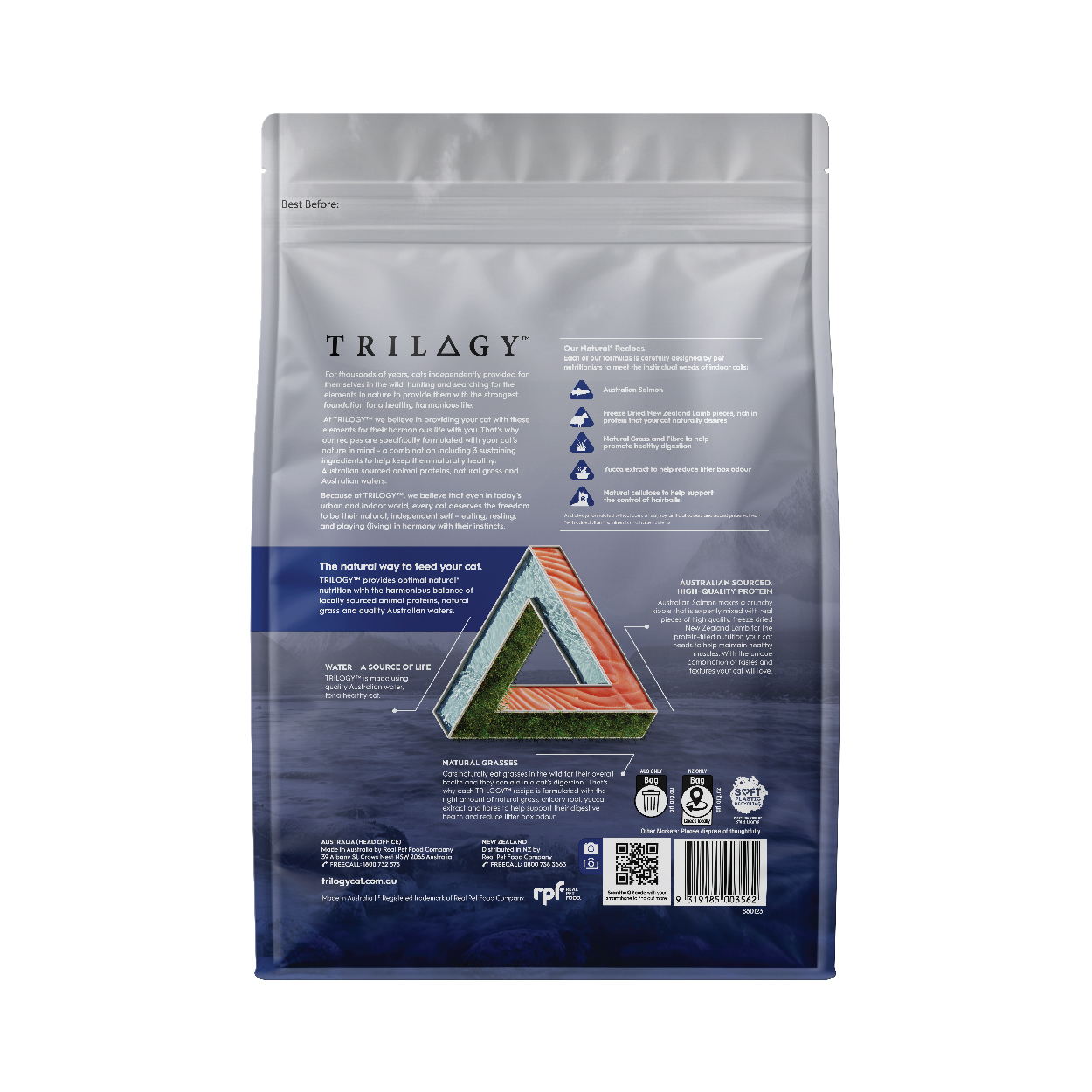 Trilogy奇境| 凍乾無穀成貓糧| 澳洲三文魚+紐西蘭羊肺| 1.8kg