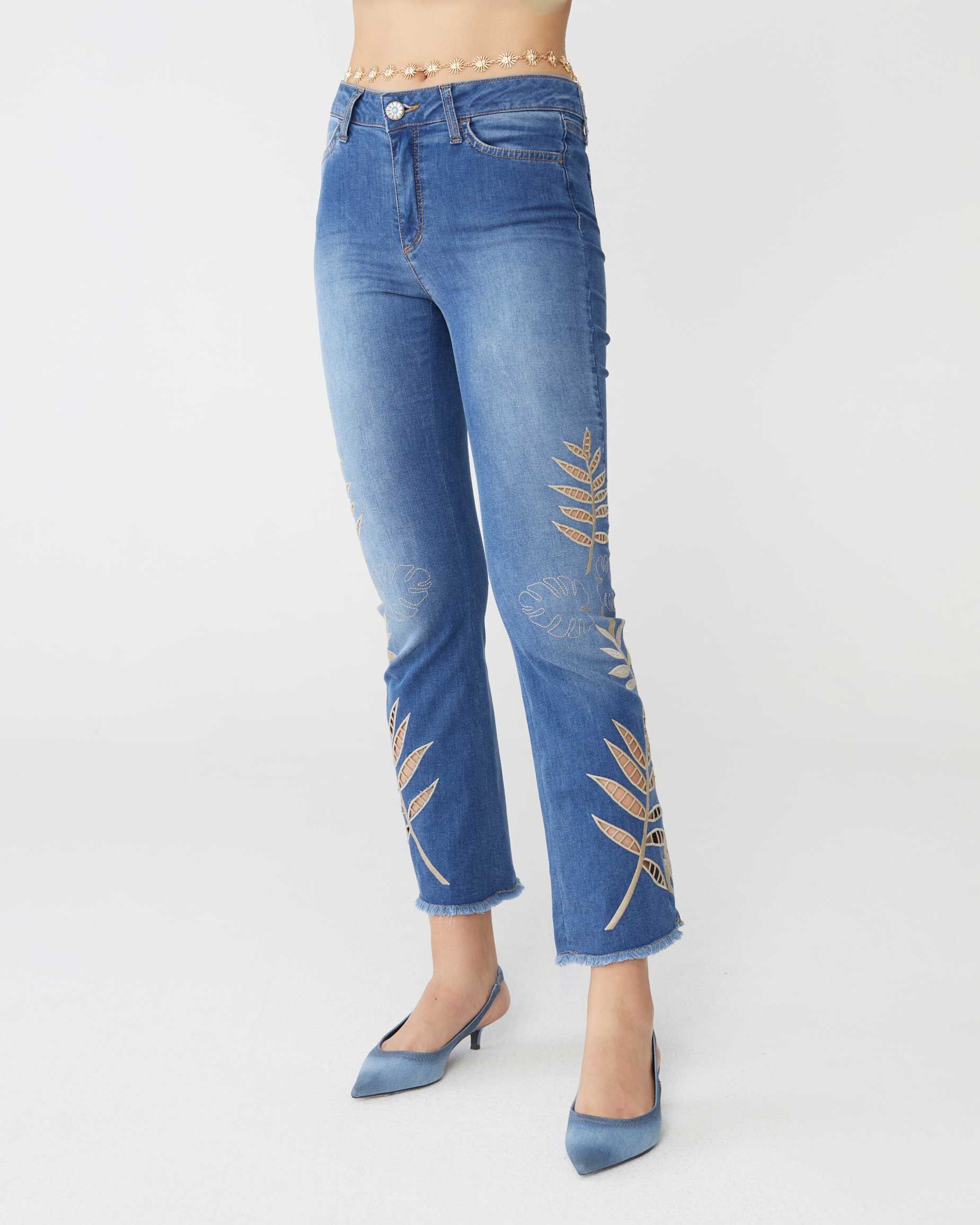 1SJ0503-083 [SHAFT JEANS] 皮諾丘娘娘腔夏季刺繡牛仔布 #CP1D8UD30J3 (EU)