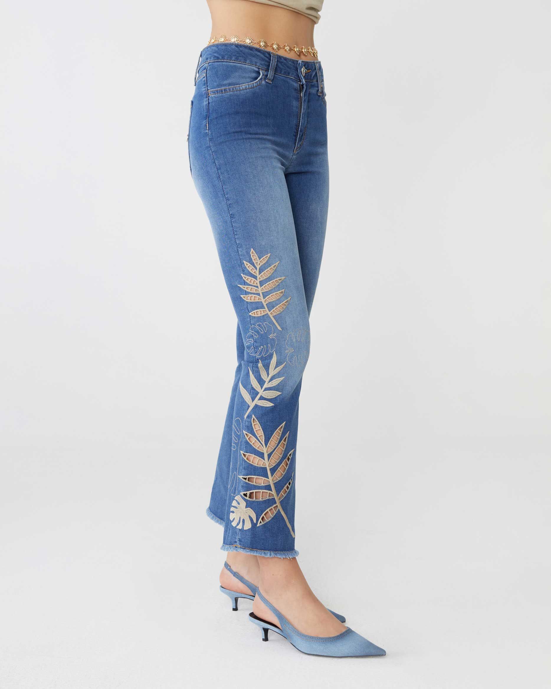 1SJ0503-083 [SHAFT JEANS] 皮諾丘娘娘腔夏季刺繡牛仔布 #CP1D8UD30J3 (EU)