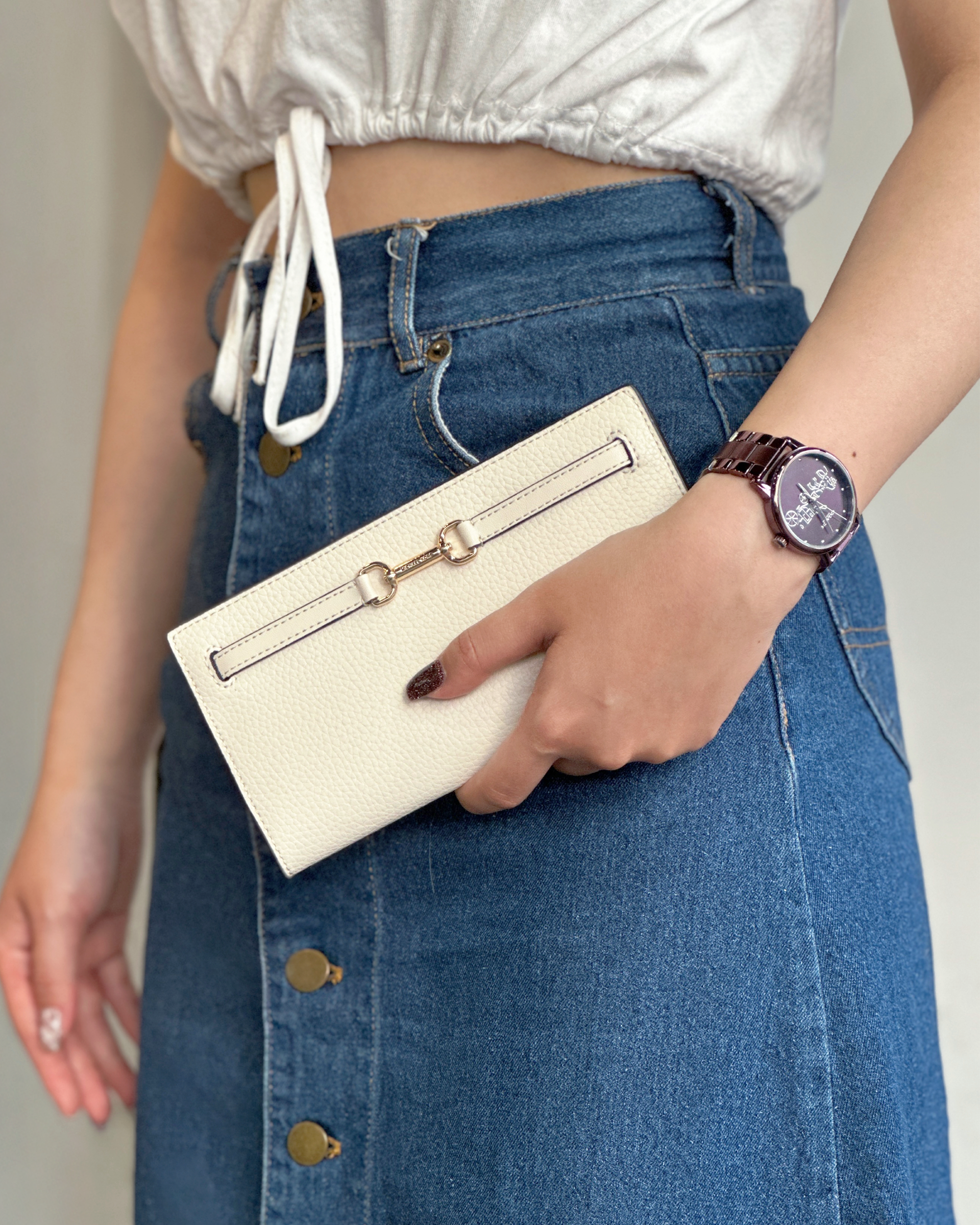 Michael Kors MK Carson 雙環 薄款 翻蓋 長夾