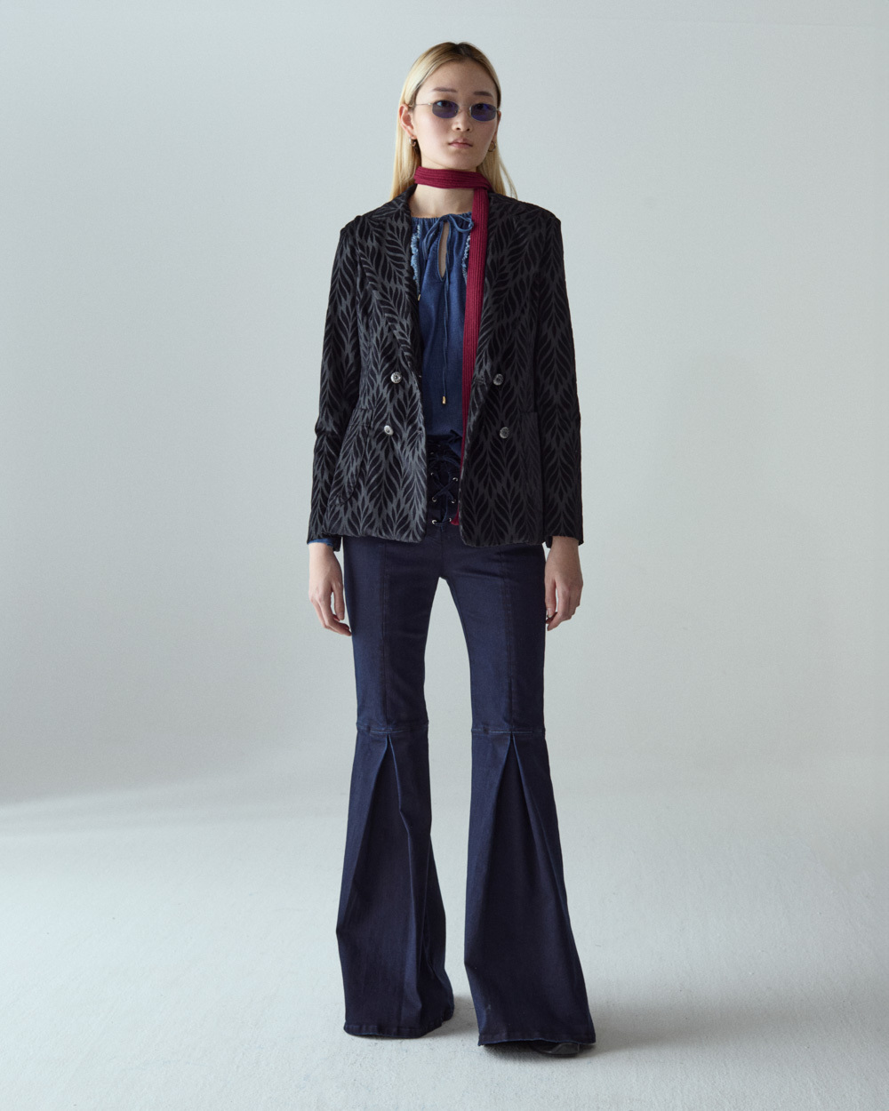 1SJ0503-109 [SHAFT JEANS] 雙層牛仔布西裝外套 #DI1DEAC7004 (EU)