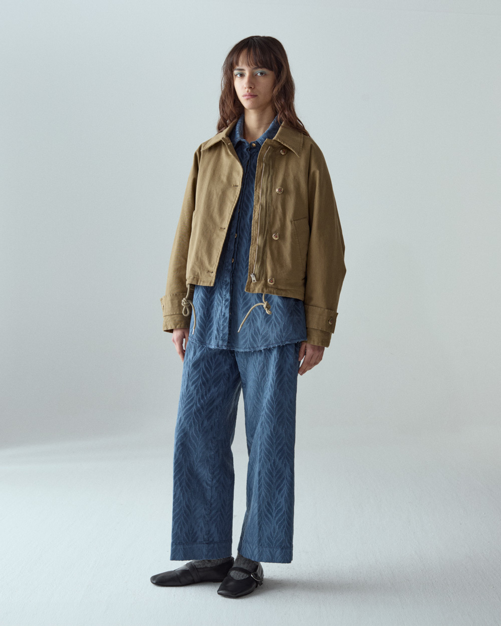 1SJ0503-122 [SHAFT JEANS] 橄欖綠波波夾克 #DI1DFCT0800 (EU)