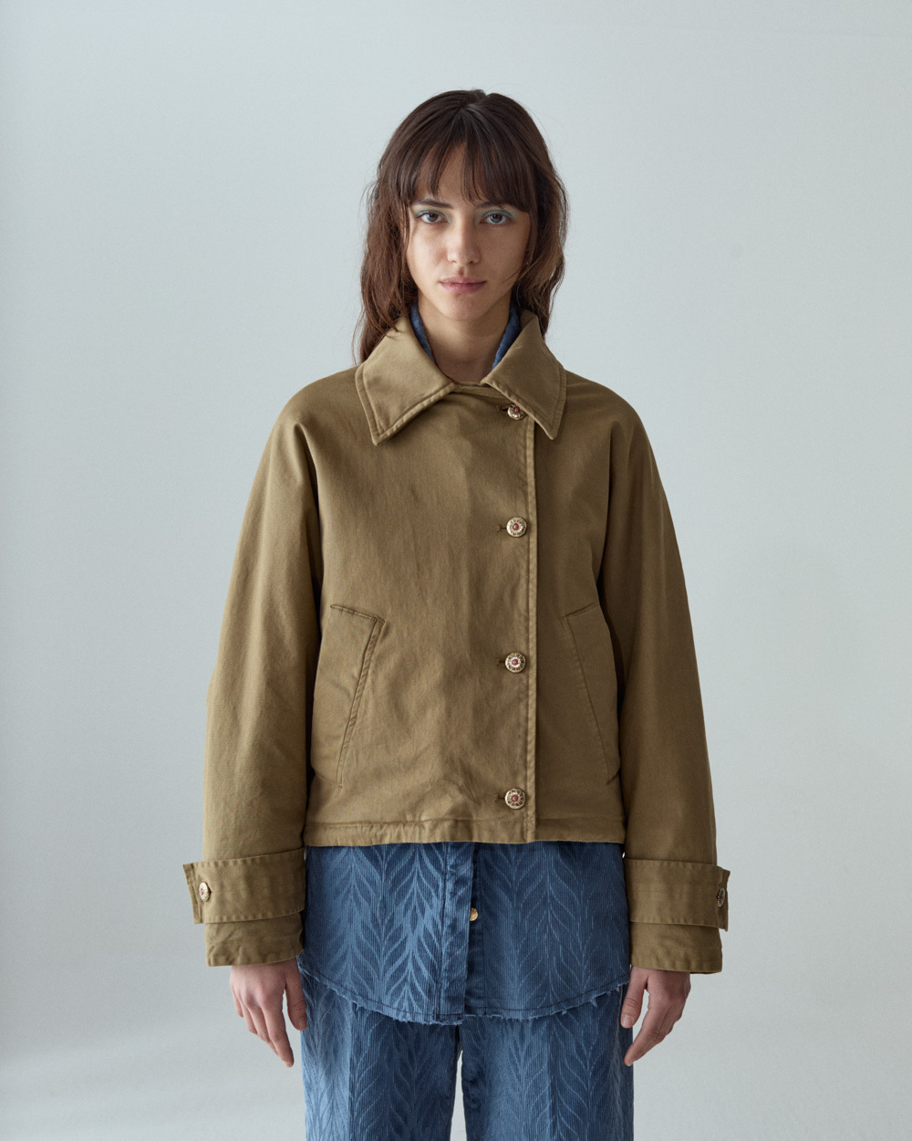 1SJ0503-122 [SHAFT JEANS] 橄欖綠波波夾克 #DI1DFCT0800 (EU)