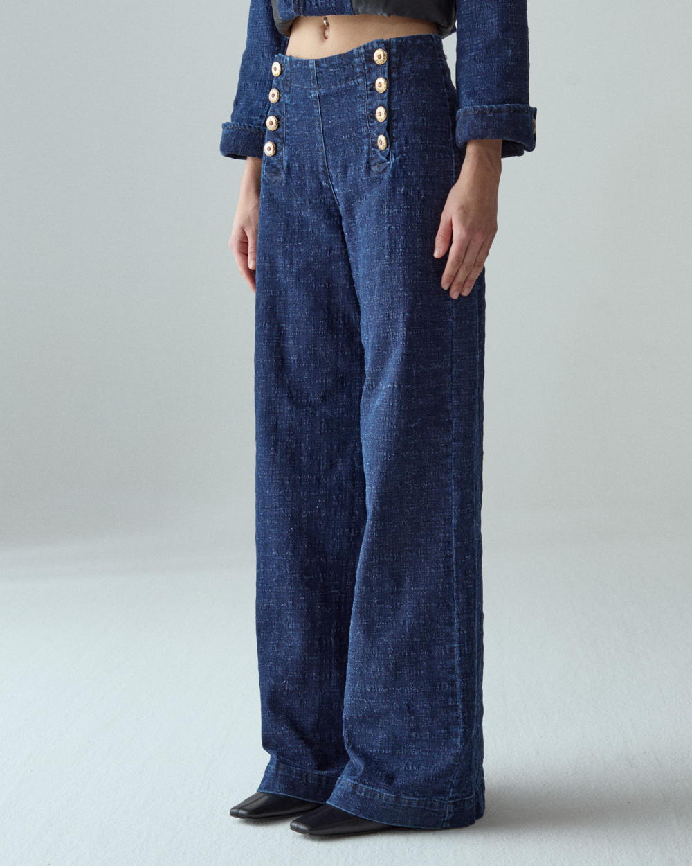 1SJ0503-124 [SHAFT JEANS] 時髦牛仔布 #DI1DFOC4924 (EU)