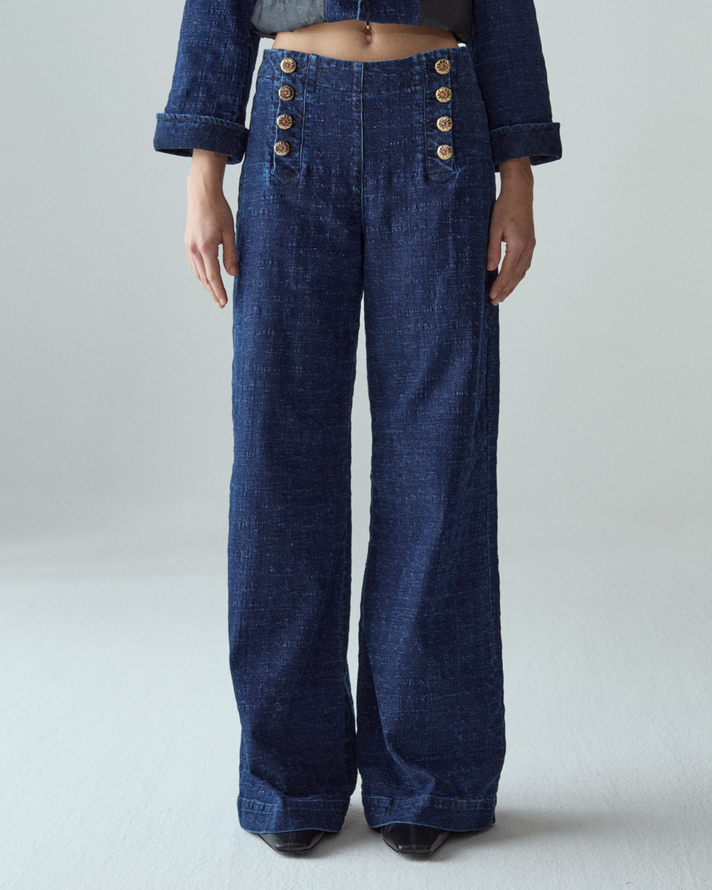 1SJ0503-124 [SHAFT JEANS] 時髦牛仔布 #DI1DFOC4924 (EU)