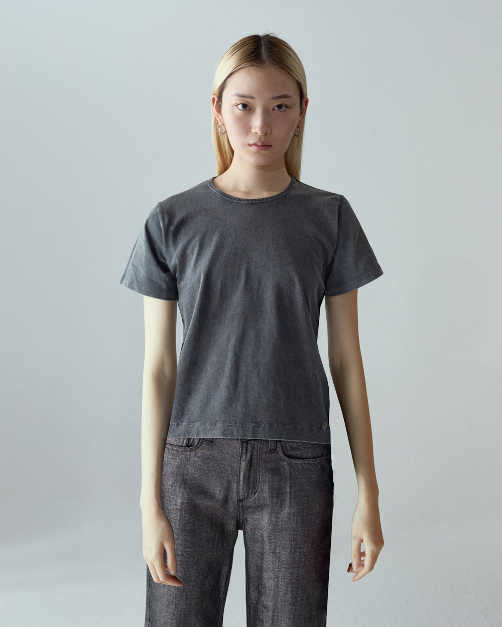 1SJ0503-128 [SHAFT JEANS] T卹 冬季修身黑色 #DI1DFSA28T4 (EU)