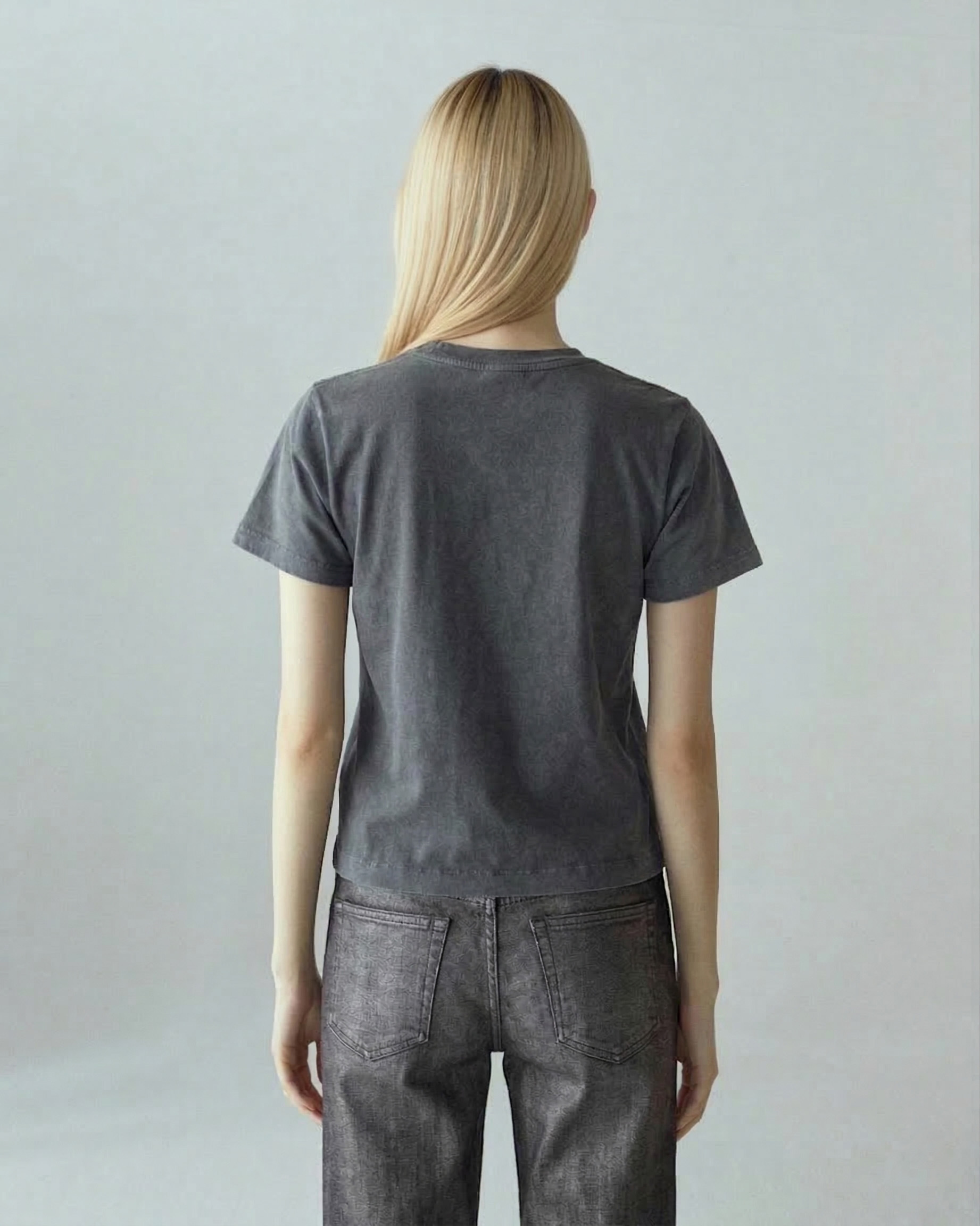 1SJ0503-128 [SHAFT JEANS] T卹 冬季修身黑色 #DI1DFSA28T4 (EU)