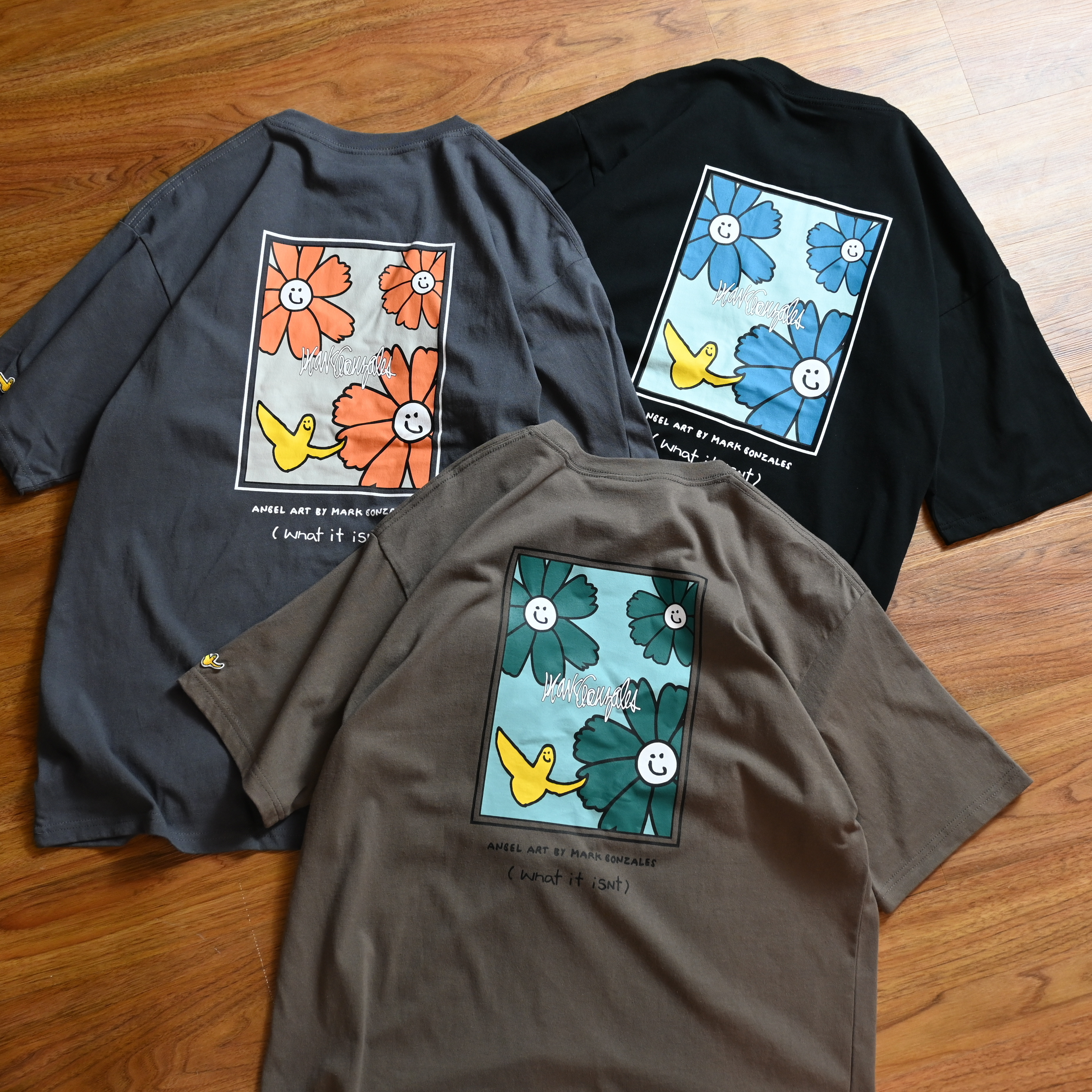 (What it isNt) ART BY MARK GONZALES Flower Print Tee