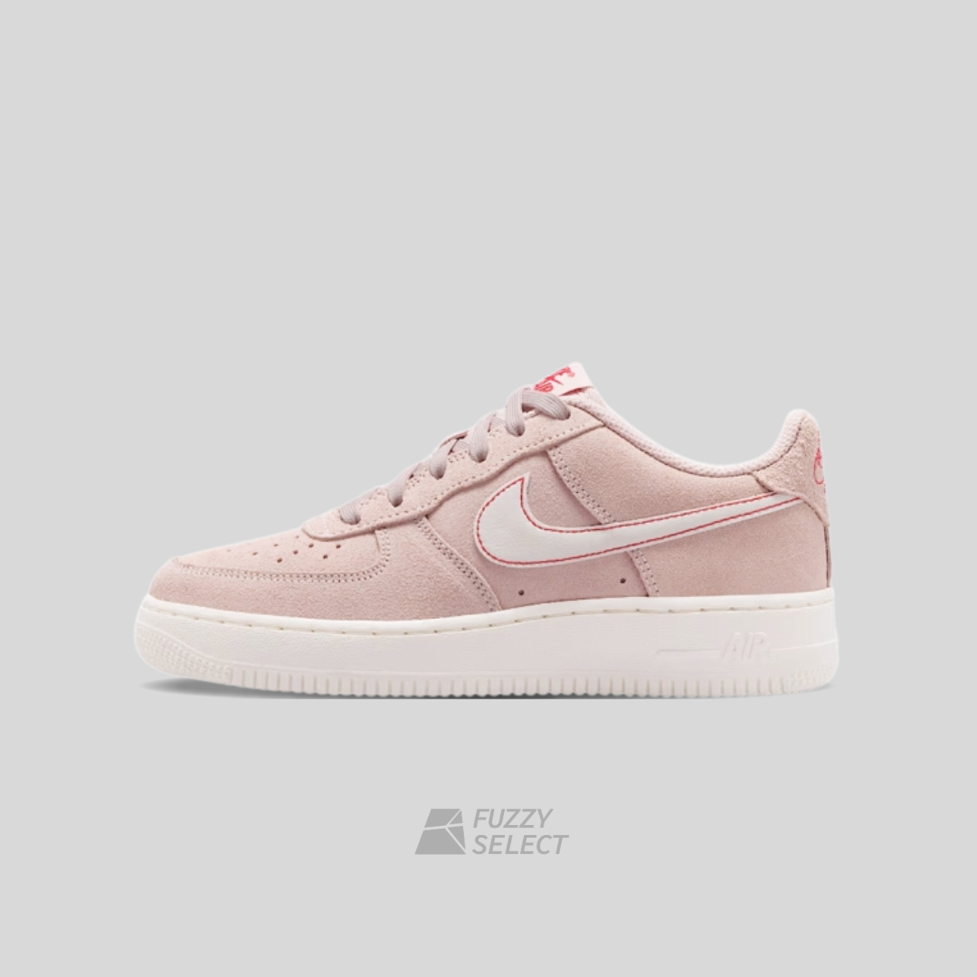 【逢甲 FUZZY】Air Force 1 GS "Silt Red/Sail" 麂皮 粉白 IB5688-600