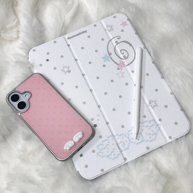 【預購】Nineteen Friday 3D 天使翅膀 點點 星星 iPad 1+1 平板保護套 送替換素面套