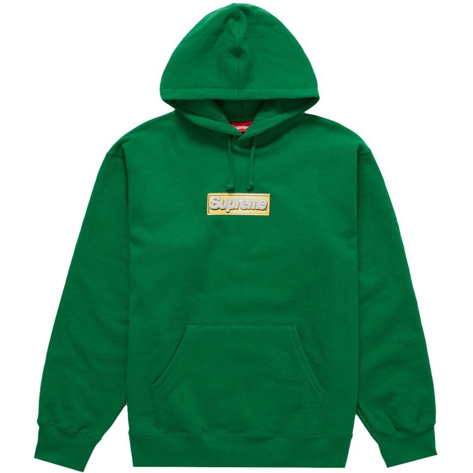 Supreme 22SS Bling Box Logo Hooded Sweatshirt SIZE S
