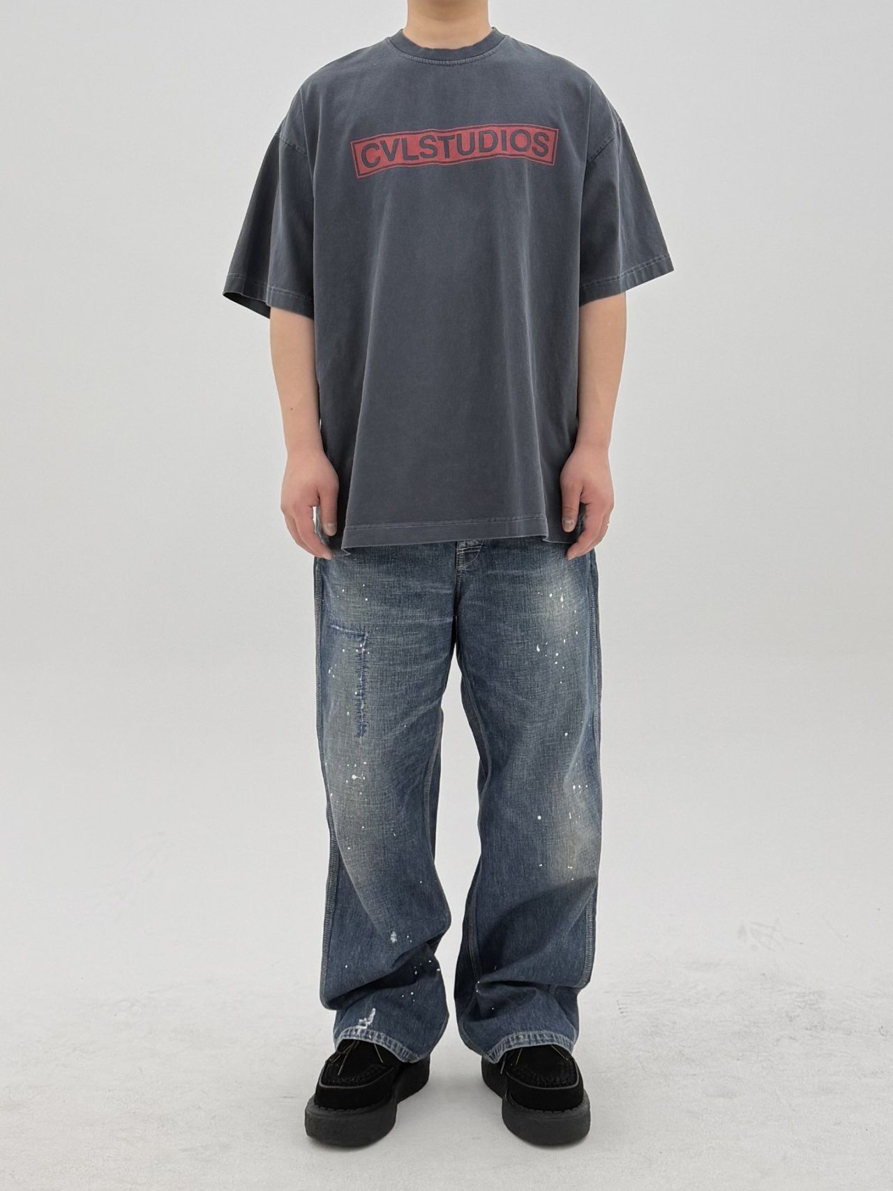 OverSize英文字圖案短袖Tee COVILL-249T