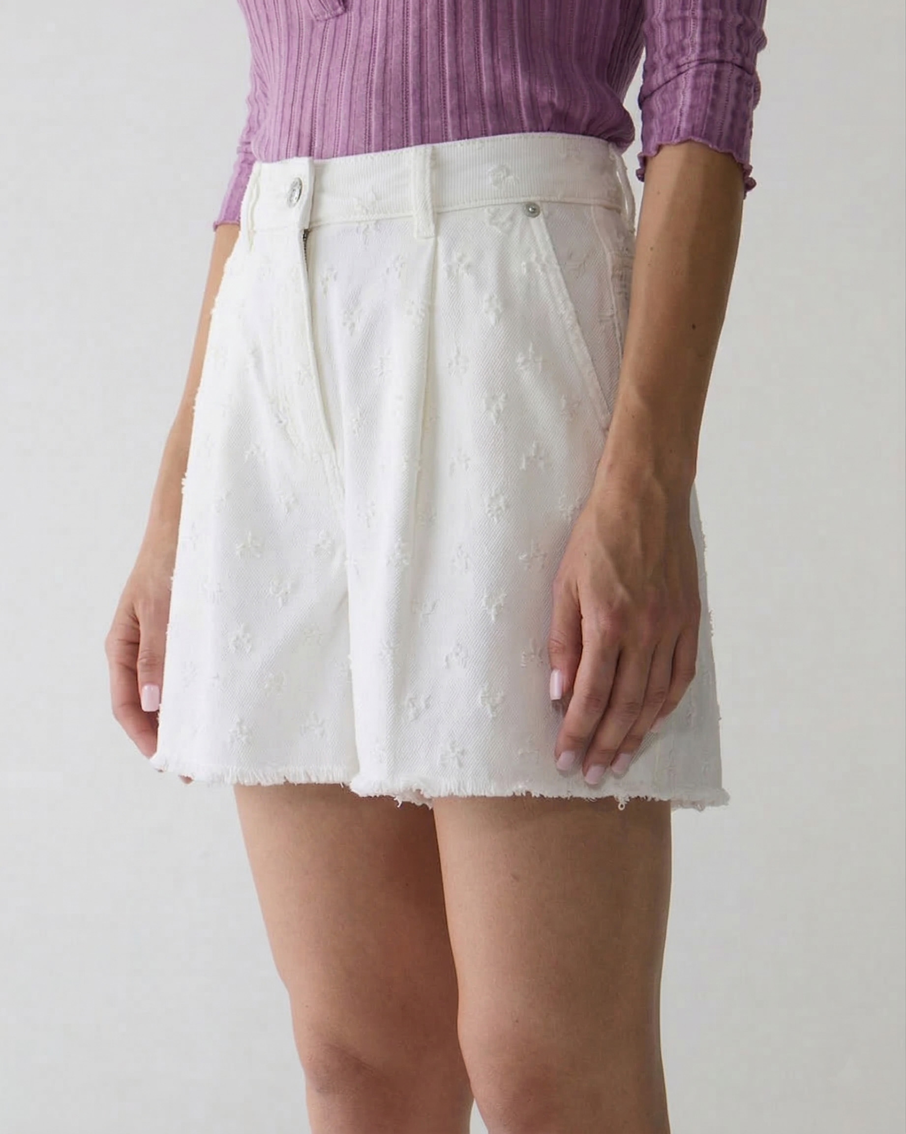 1SJ0503-171 [SHAFT JEANS] 短褲 Pauline White #DP1DC3B9800 (EU)
