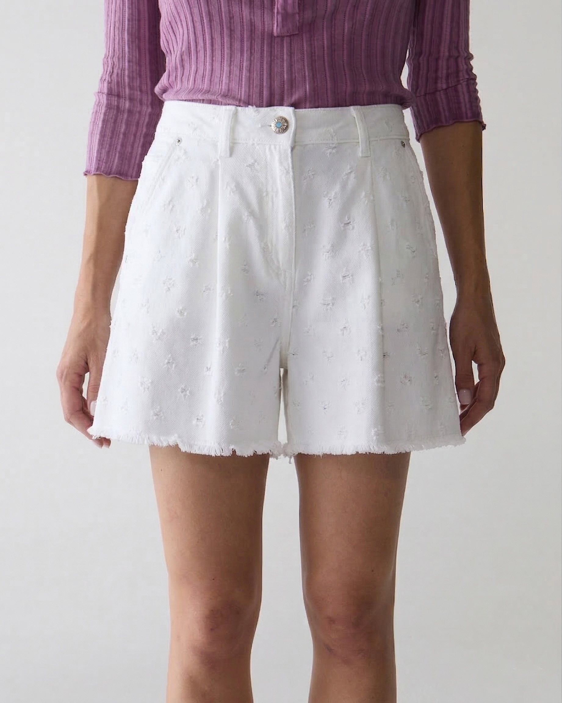 1SJ0503-171 [SHAFT JEANS] 短褲 Pauline White #DP1DC3B9800 (EU)