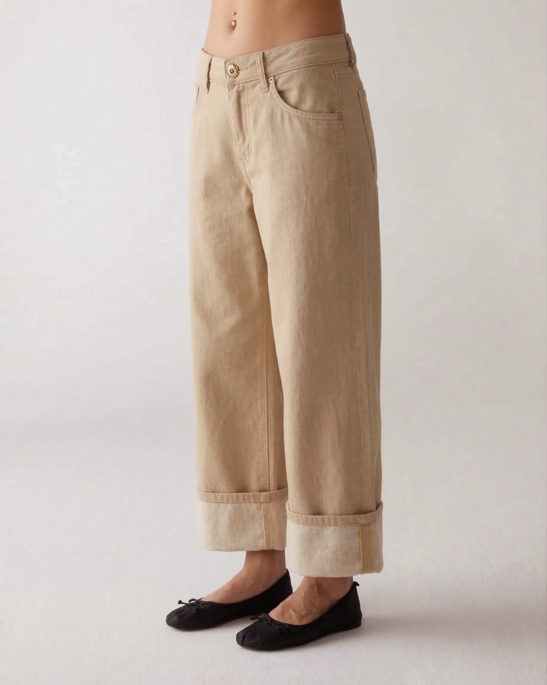 1SJ0503-176 [SHAFT JEANS] 卷米色 #DP1DDAC06E1 (EU)
