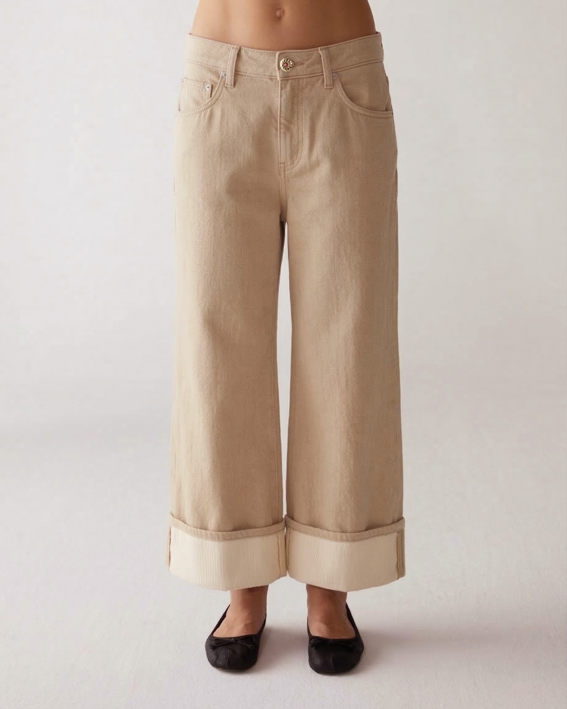 1SJ0503-176 [SHAFT JEANS] 卷米色 #DP1DDAC06E1 (EU)