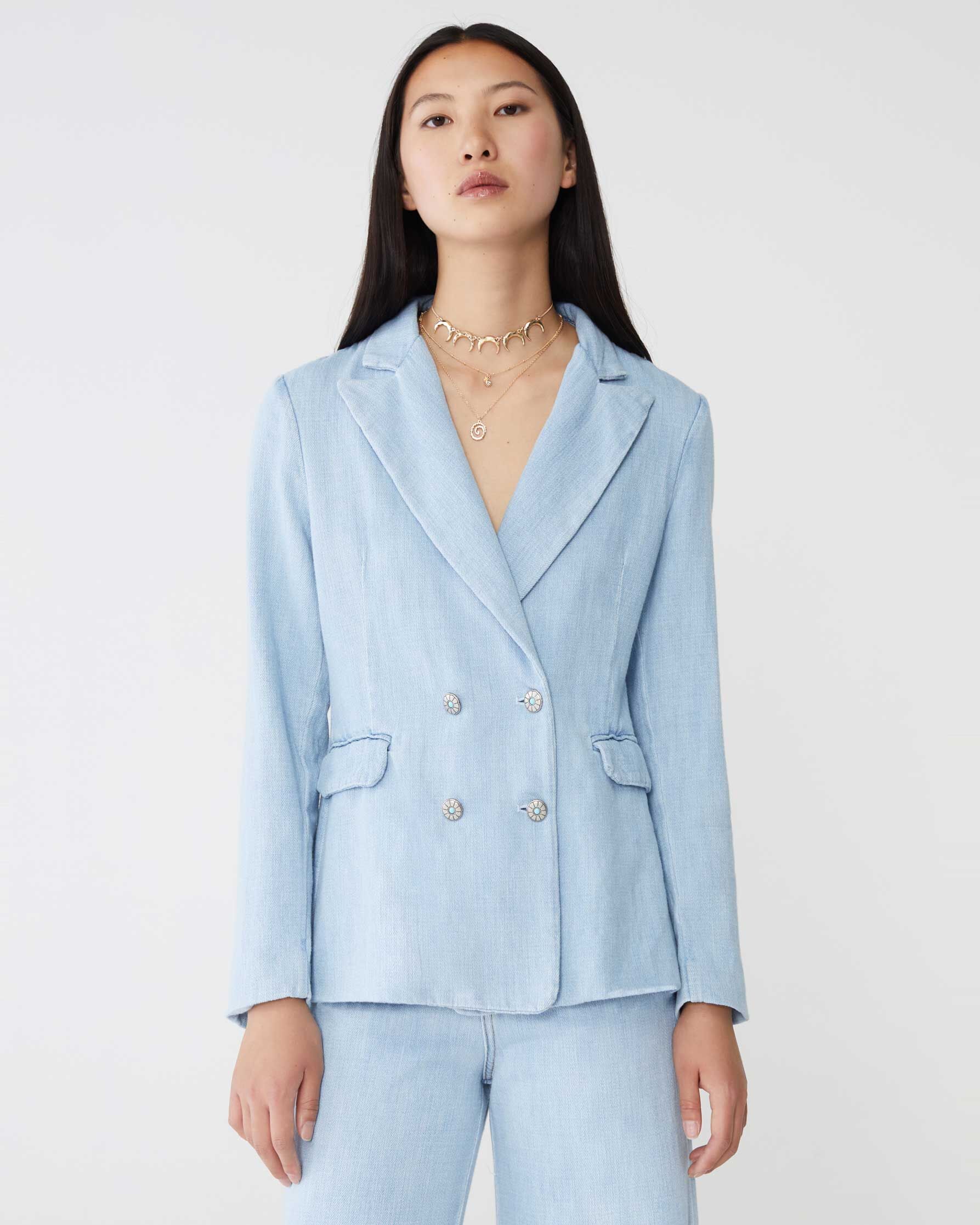 1SJ0503-191 [SHAFT JEANS] Blazer 2P 牛仔外套 #DP1DS5D51M7 (EU)