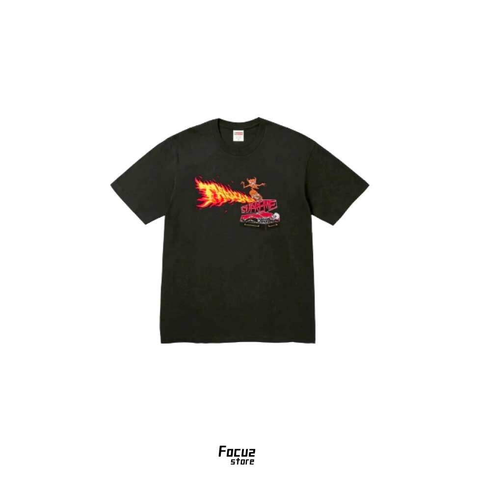 【Focus Store】現貨秒發 Supreme FW24 Thrasher Back Tail Tee "Black" 黑色 短袖
