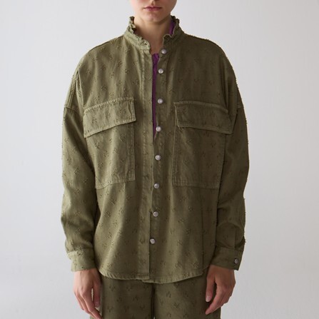 1SJ0503-195 [SHAFT JEANS] 夾克外罩褶皺軍裝 #DP1DV6B9800 (EU)