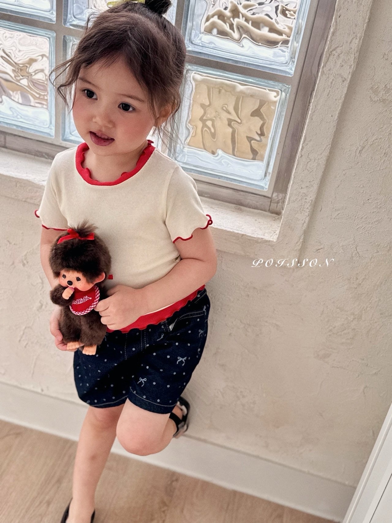 Poisson Cherry Embroidery T-shirt