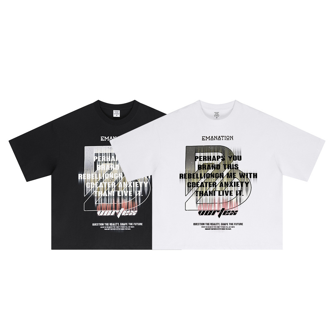 230g賽博風格街頭短TEE