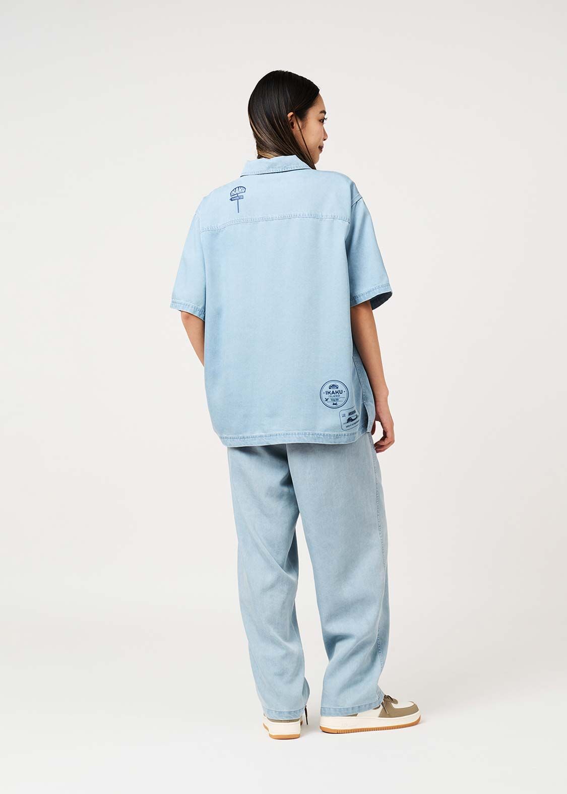 日本預訂 graniph GH Ika Trip | Cool Touch Denim Shirt