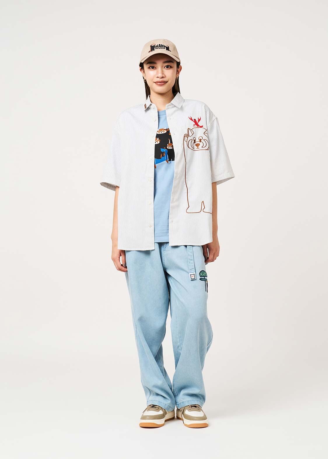 日本預訂 graniph GH IkaK | Loose Fit Short-Sleeve Shirt