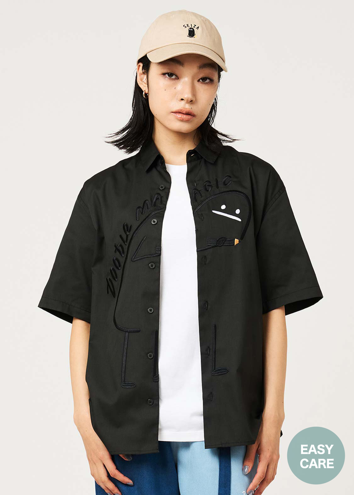 日本預訂 graniph GH Magic Paint Beautiful Shadow | Loose Fit Short-Sleeve Shirt