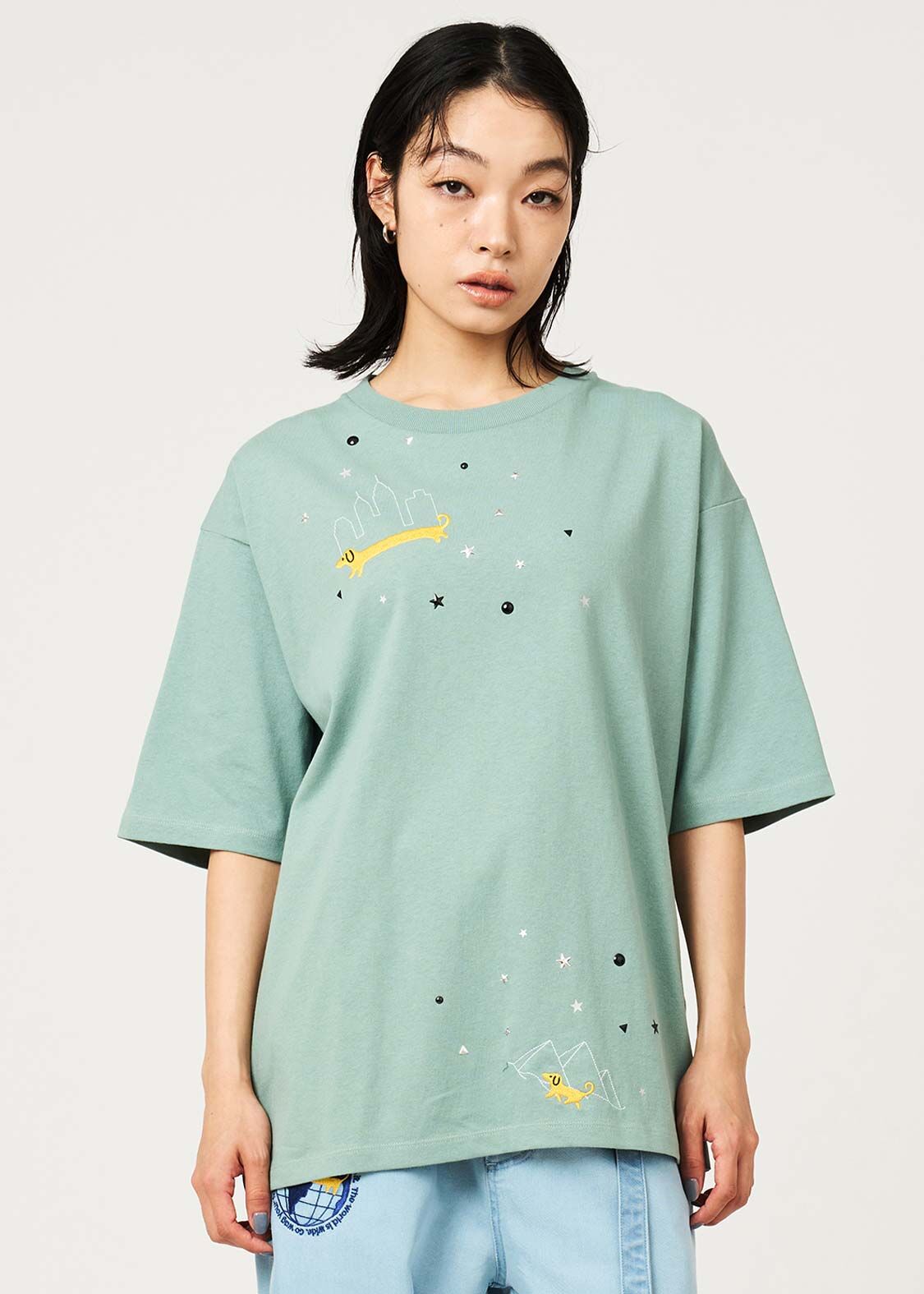 日本預訂 graniph GH Nagasugiru Inu Wanderer Pass | Metal Chip T-Shirt