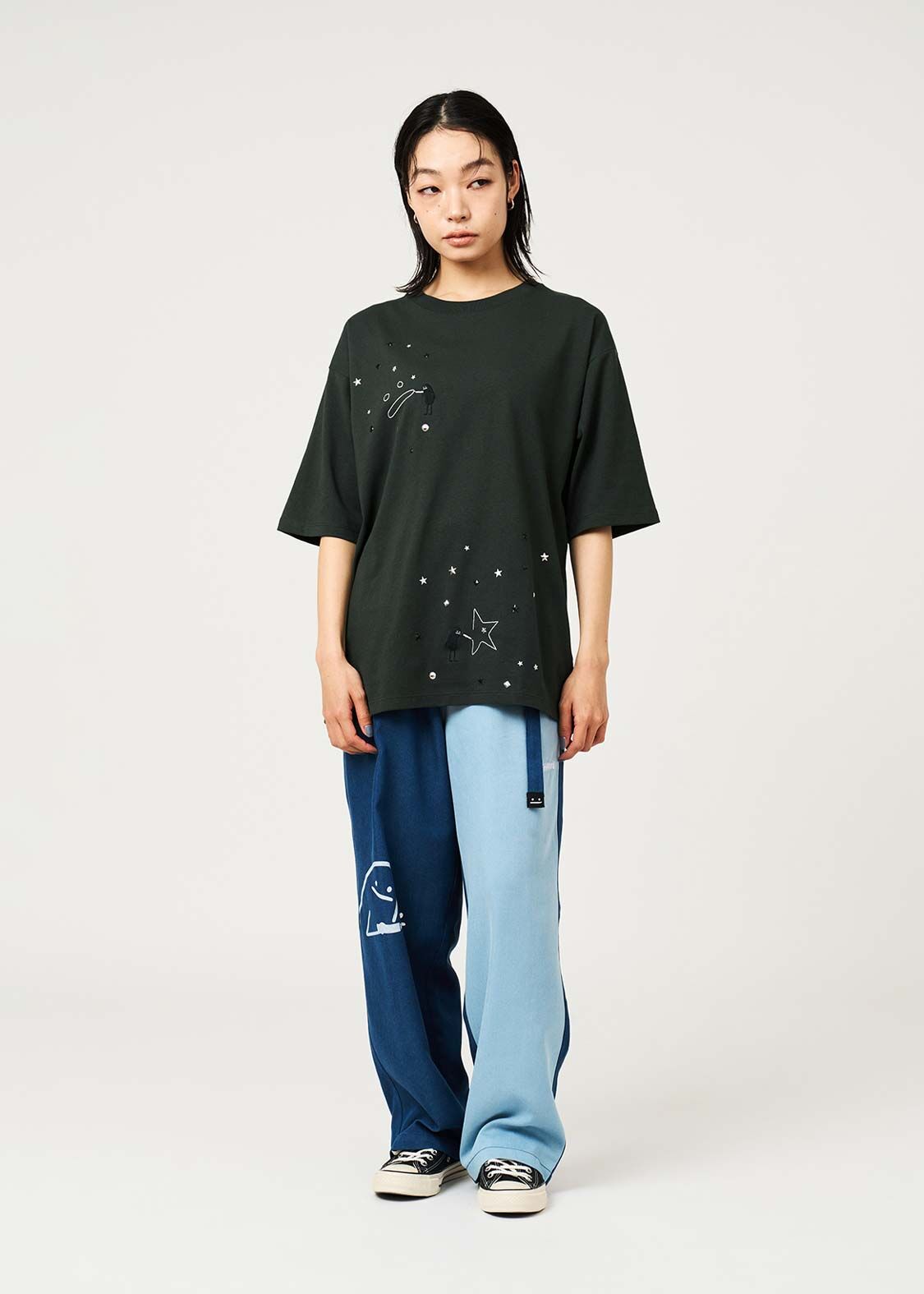 日本預訂 graniph GH Magic Paint Beautiful Shadow | Metal Tip T-Shirt