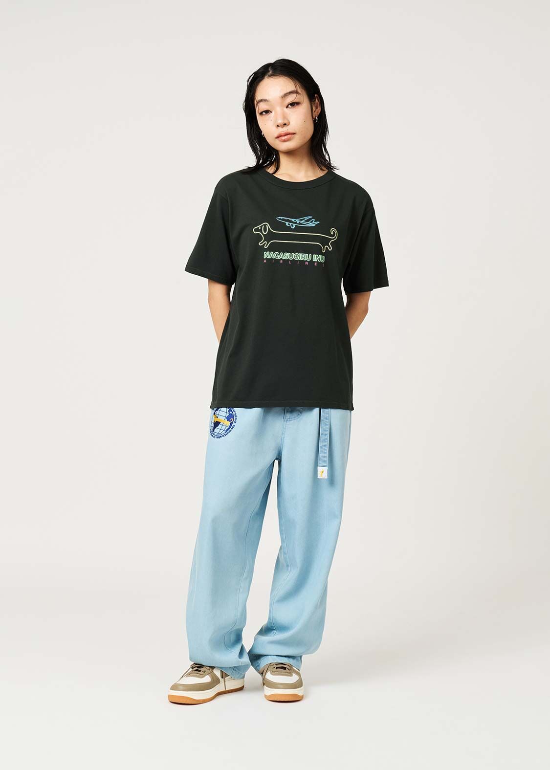 日本預訂 graniph GH Nagasugiru Inu Wanderer Pass | 80's Color T-Shirt