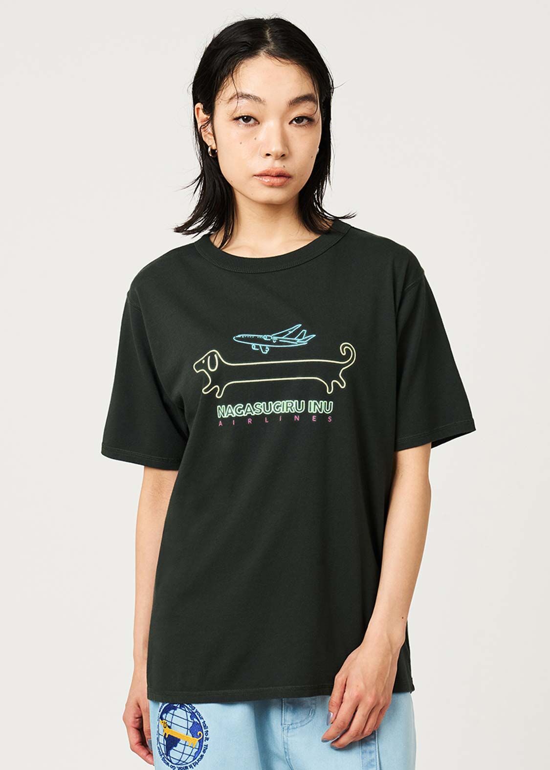 日本預訂 graniph GH Nagasugiru Inu Wanderer Pass | 80's Color T-Shirt