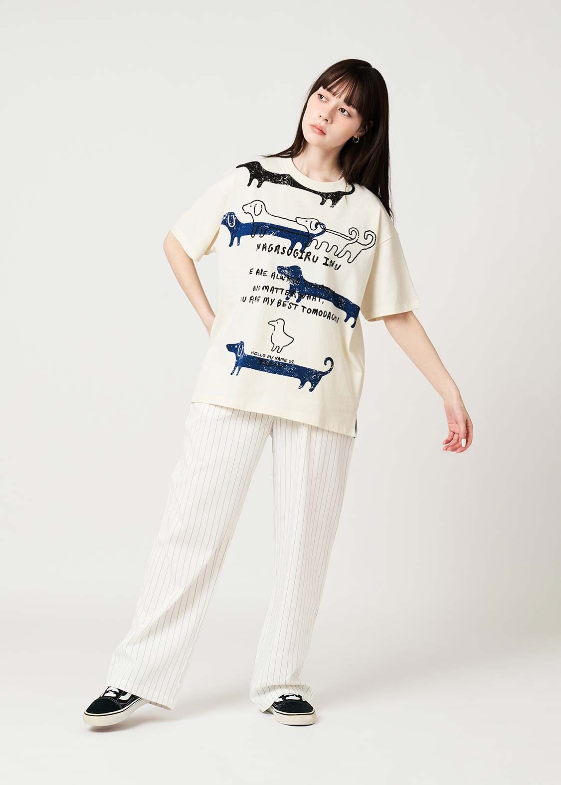 日本預訂 graniph GH Too Long Dog | Big Print T-Shirt