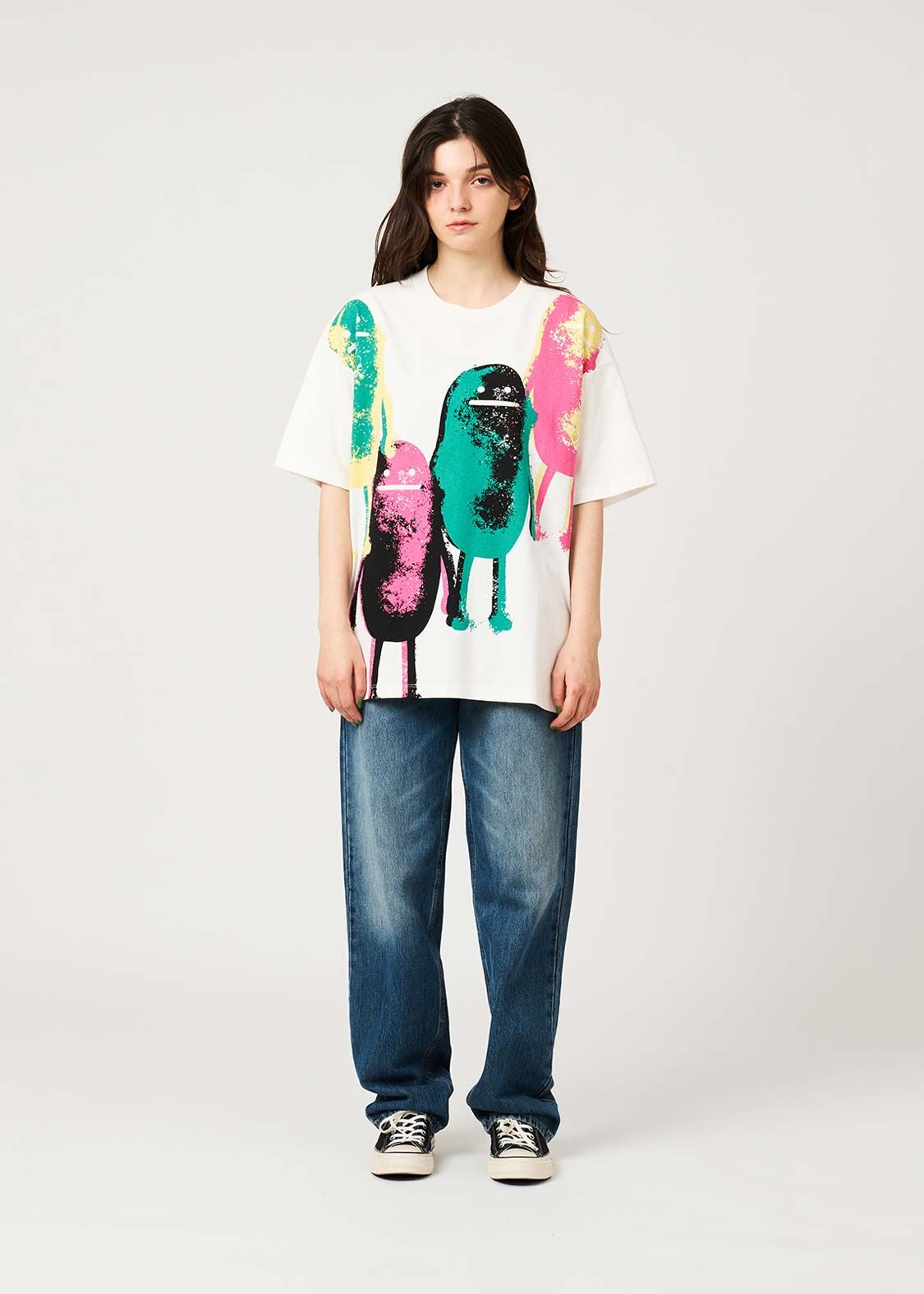 日本預訂 graniph GH Beautiful Shadow | Big Print T-Shirt