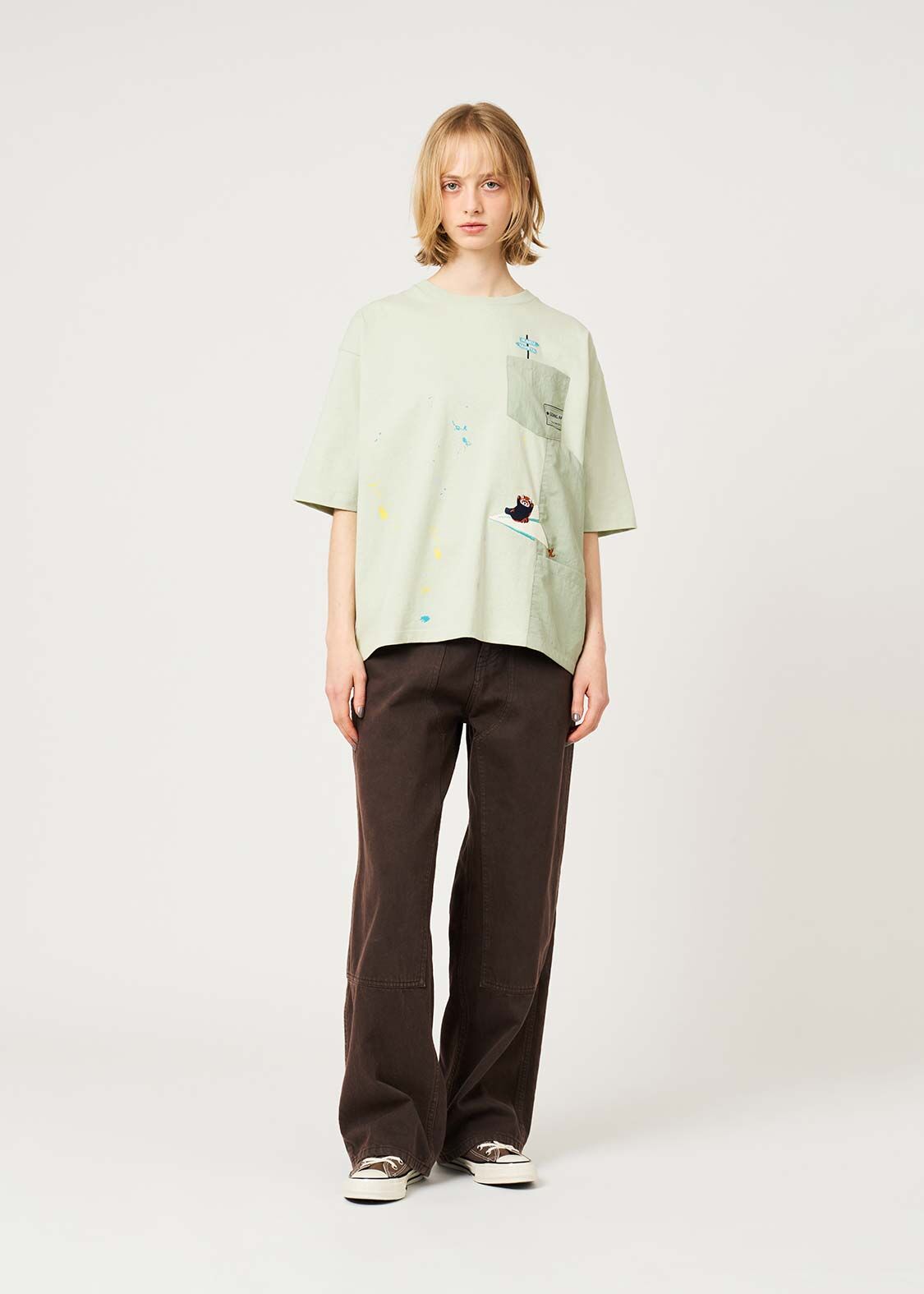 日本預訂 graniph GH Ika Trip | Painter Pocket T-Shirt