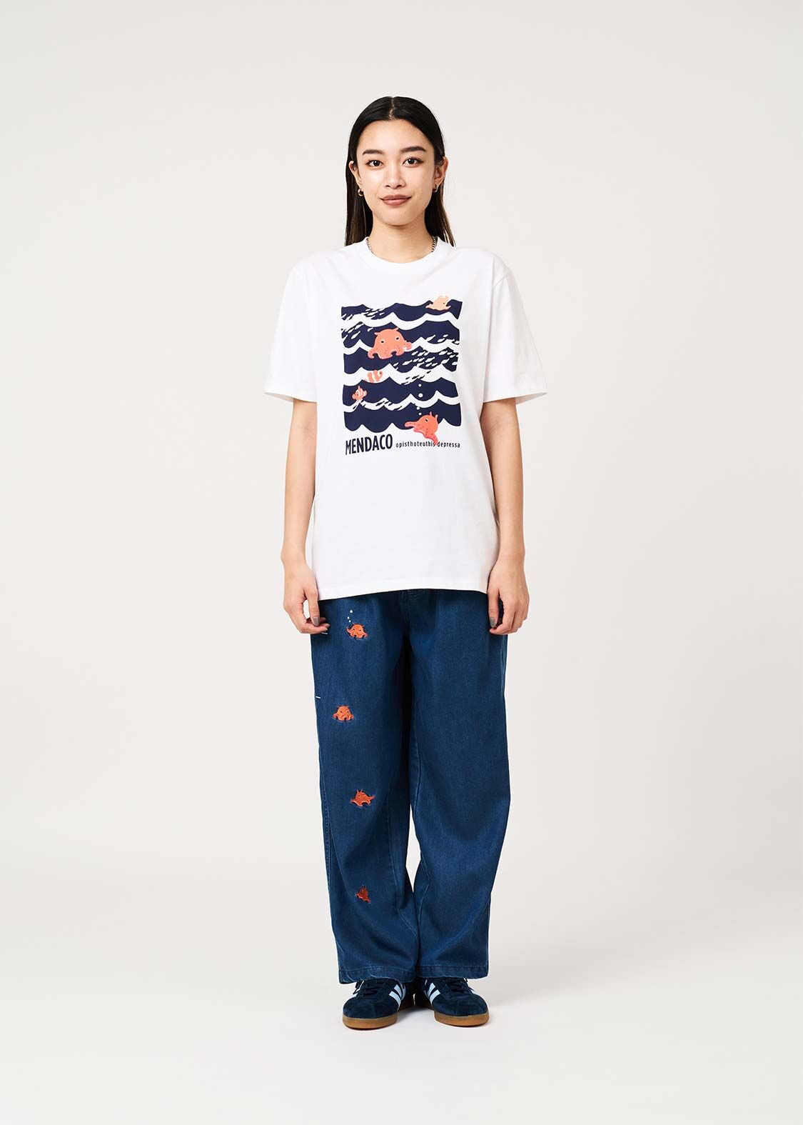 日本預訂 graniph GH Mendako Waves | T-shirt 白
