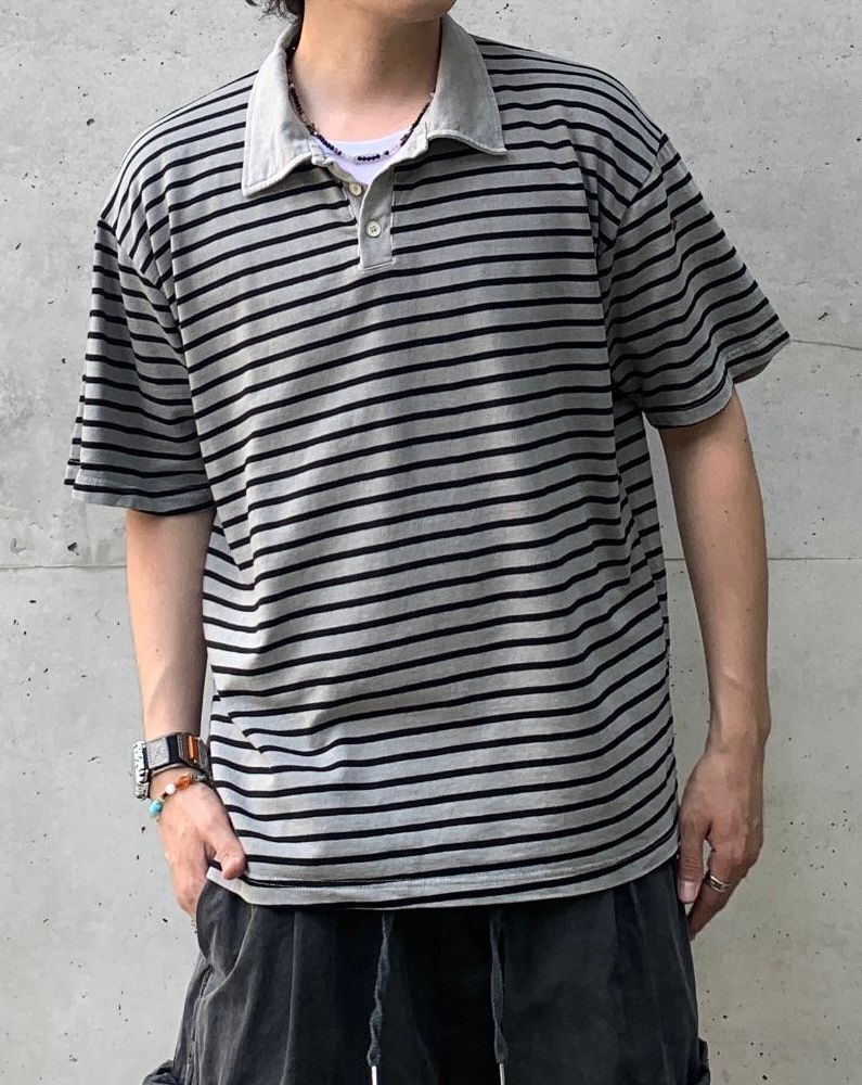 橫間Polo短袖Tee Weather-008T