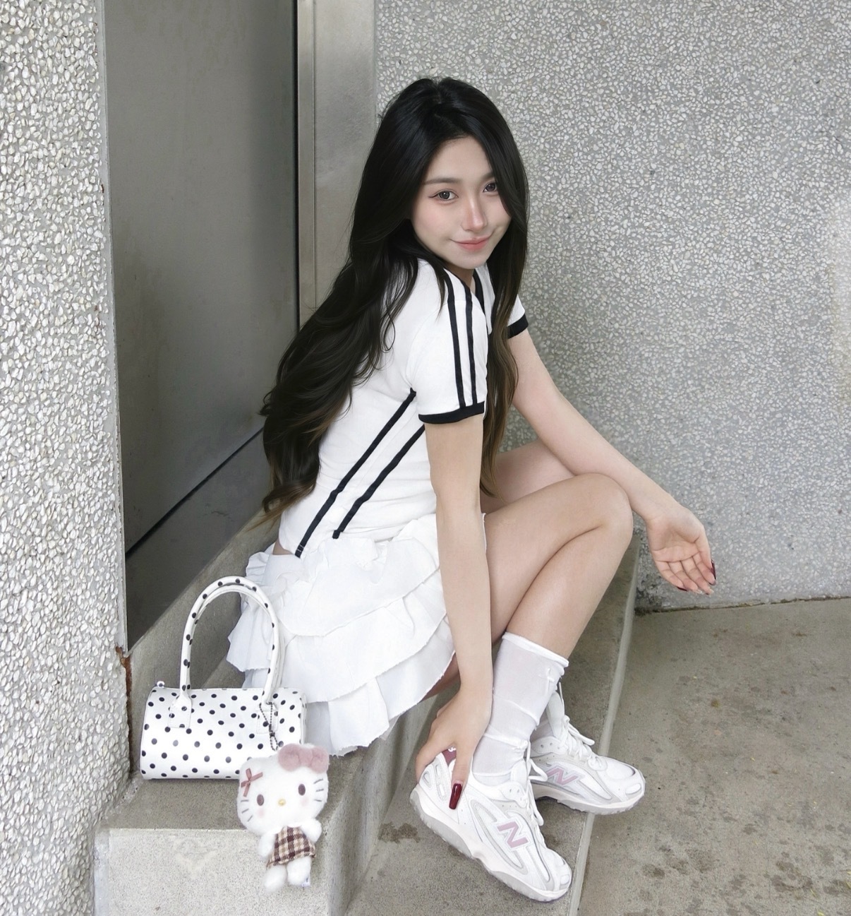 張英瑛同款 NEW BALANCE 204L 白粉