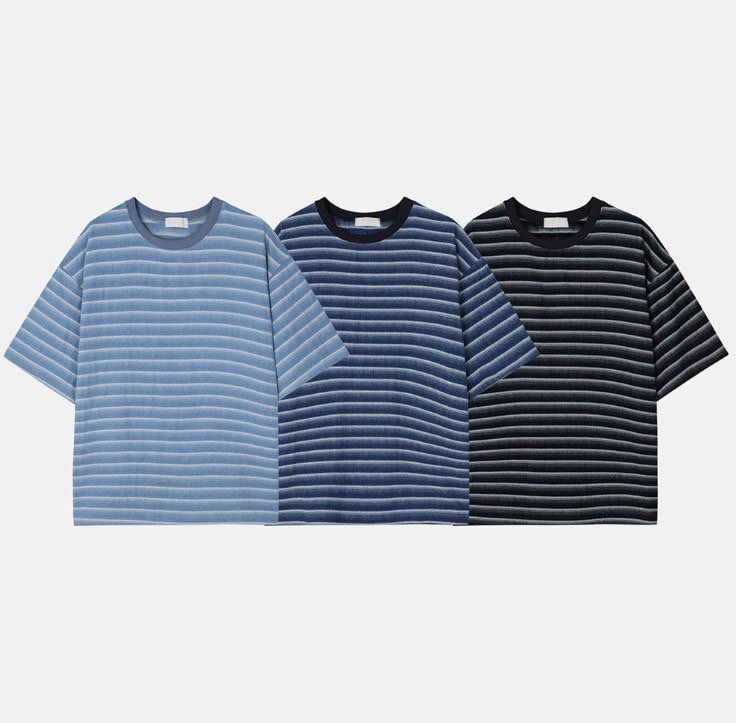 橫間短袖Tee Weather-015T