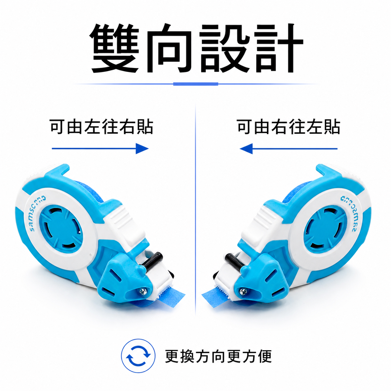 SAMSO PRO｜定距膠帶台｜15mm 以下遮蔽膠帶適用膠帶定位器｜快速施工輔助 精準定位 多尺寸軸心通用