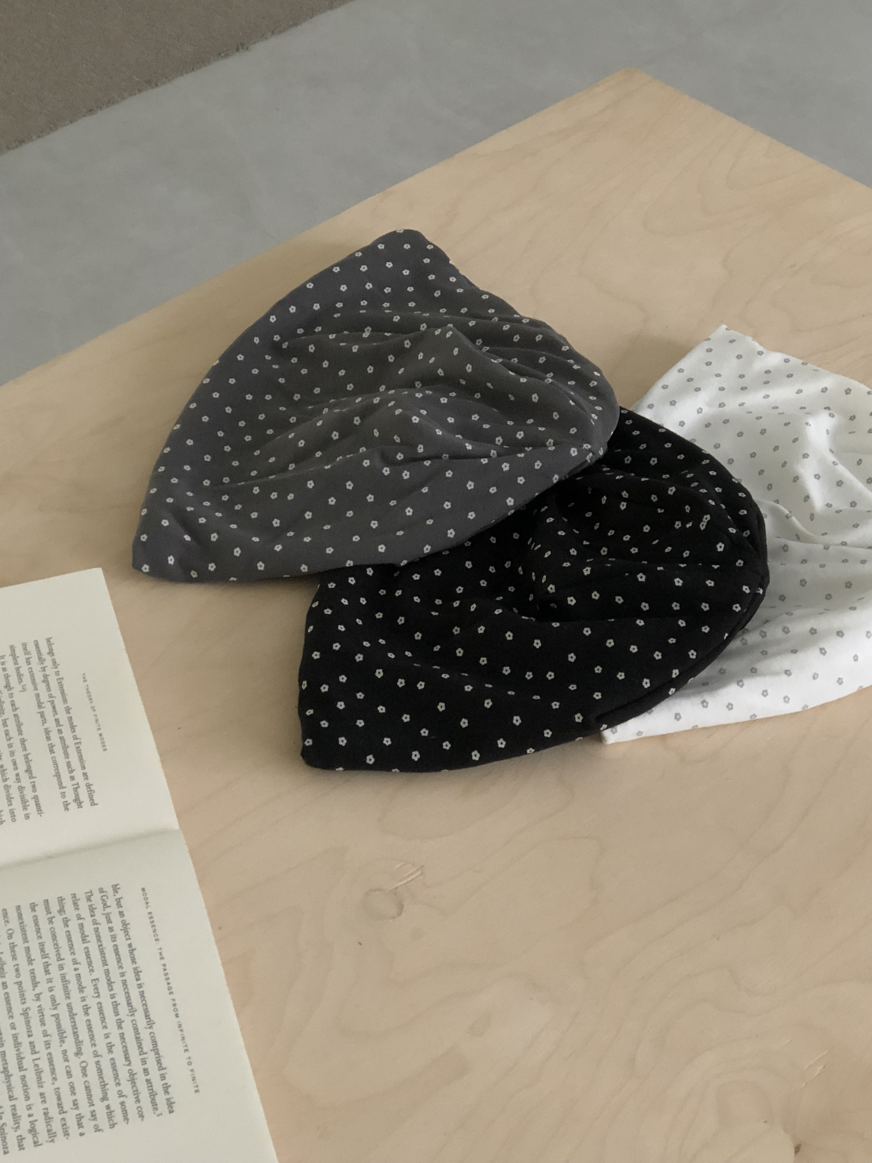 reversible floral beanie