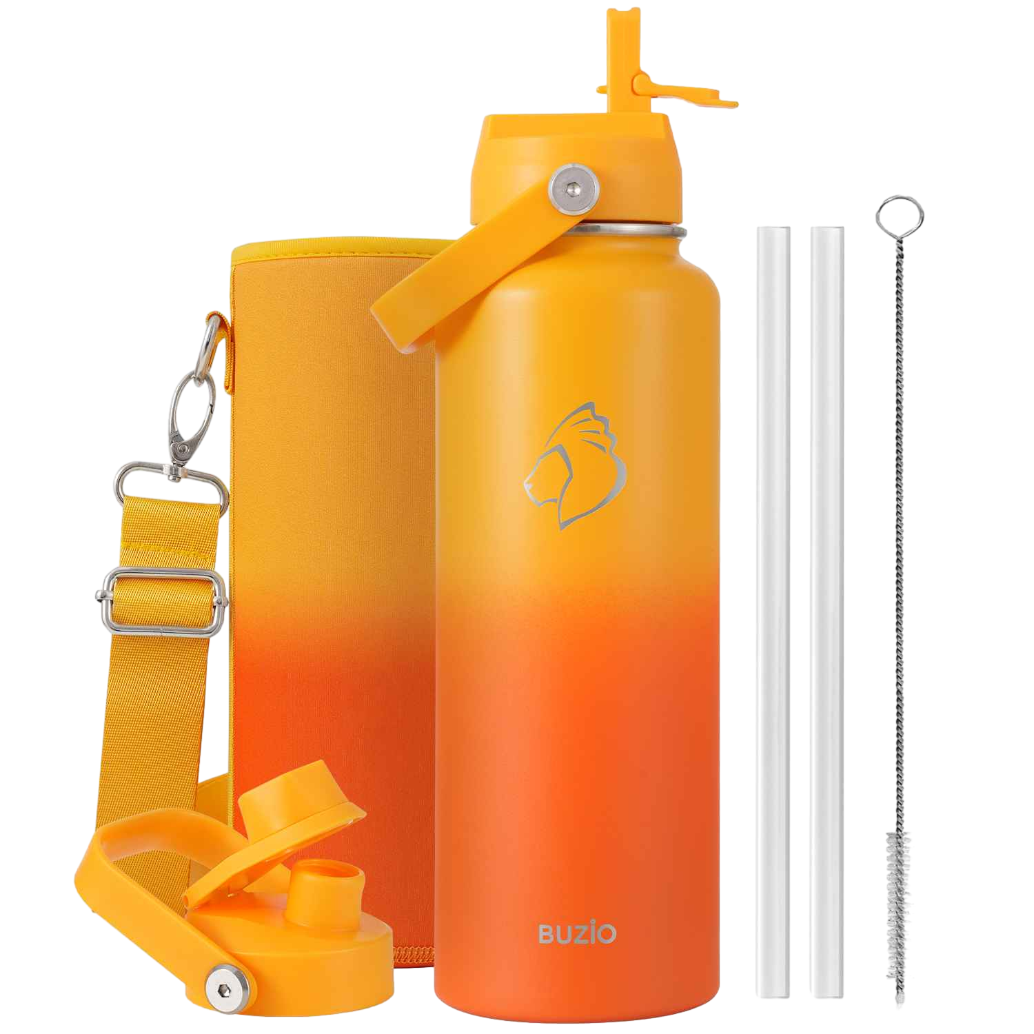 【BUZIO】真空絕緣不鏽鋼水壺 40oz(1182ml) ｜Duet Series water bottle by  橘