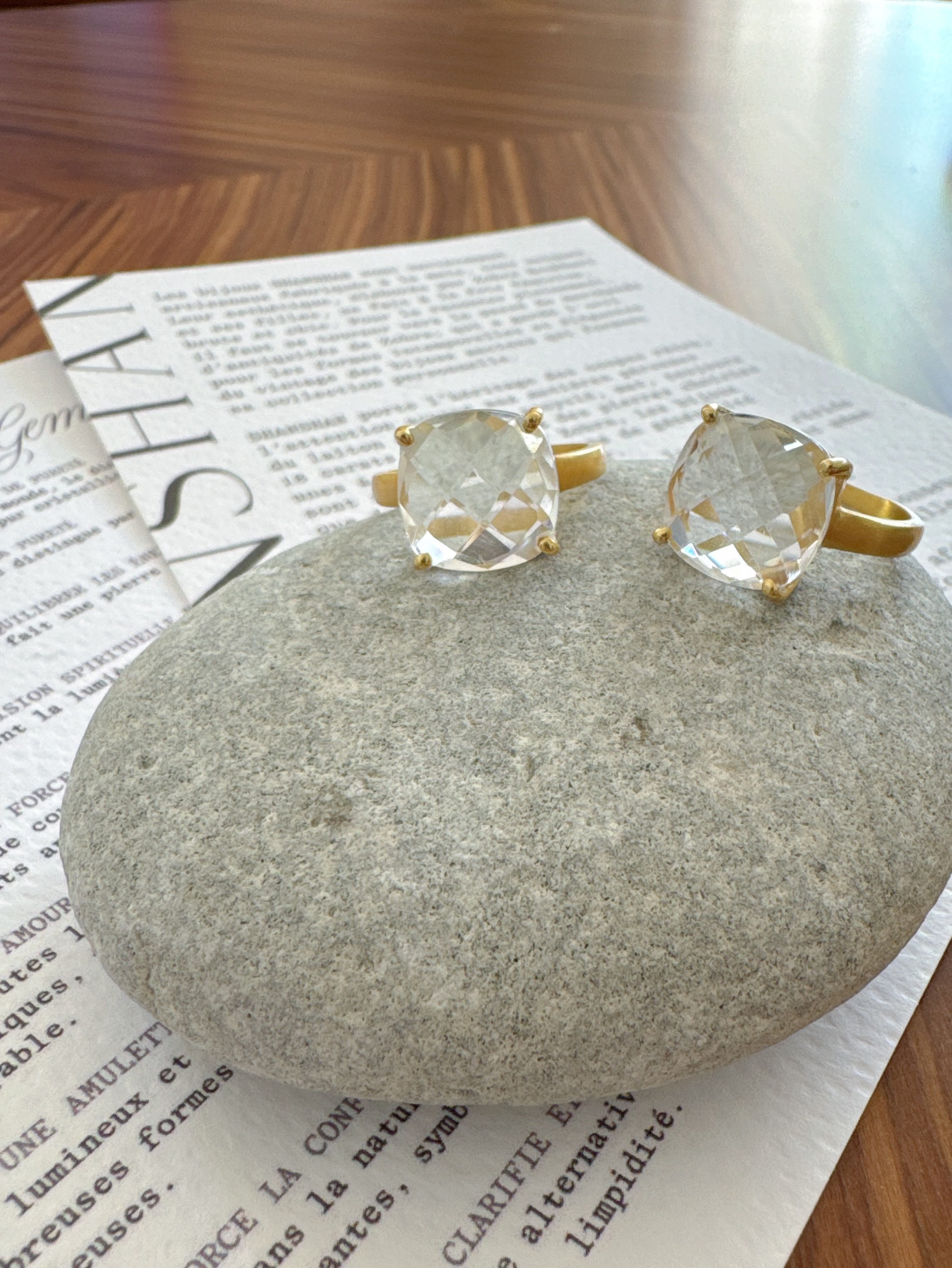 Shan Shan Ring Manil - clear quartz