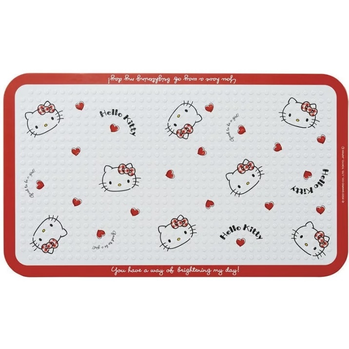 JP Hello Kitty 造型鋁製隔熱板 紅白 M 0331