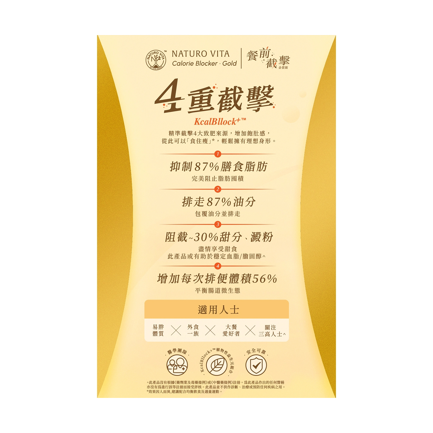 Vita Green Naturo Vita Calorie Blocker (Gold) 14 Sachets