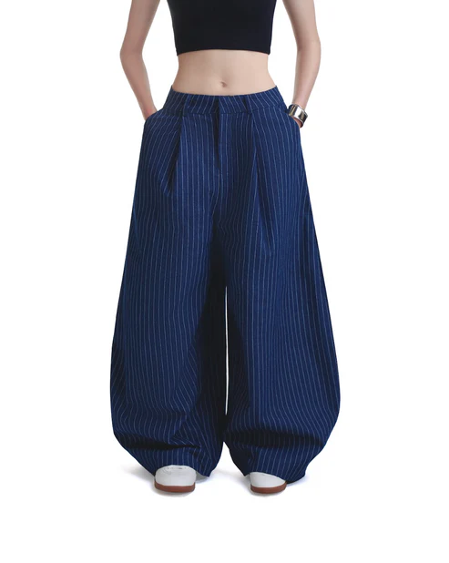 （現貨）越南品牌 Push push 官方授權經銷 PP STRIPES PANTS 條紋 寬褲 Push04