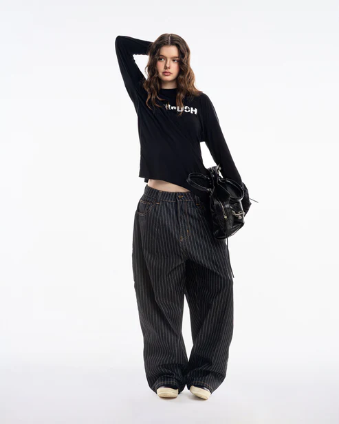 （現貨）越南品牌 Push push 官方授權經銷 Striped Pants - Version 2 條紋 牛仔褲 Push05