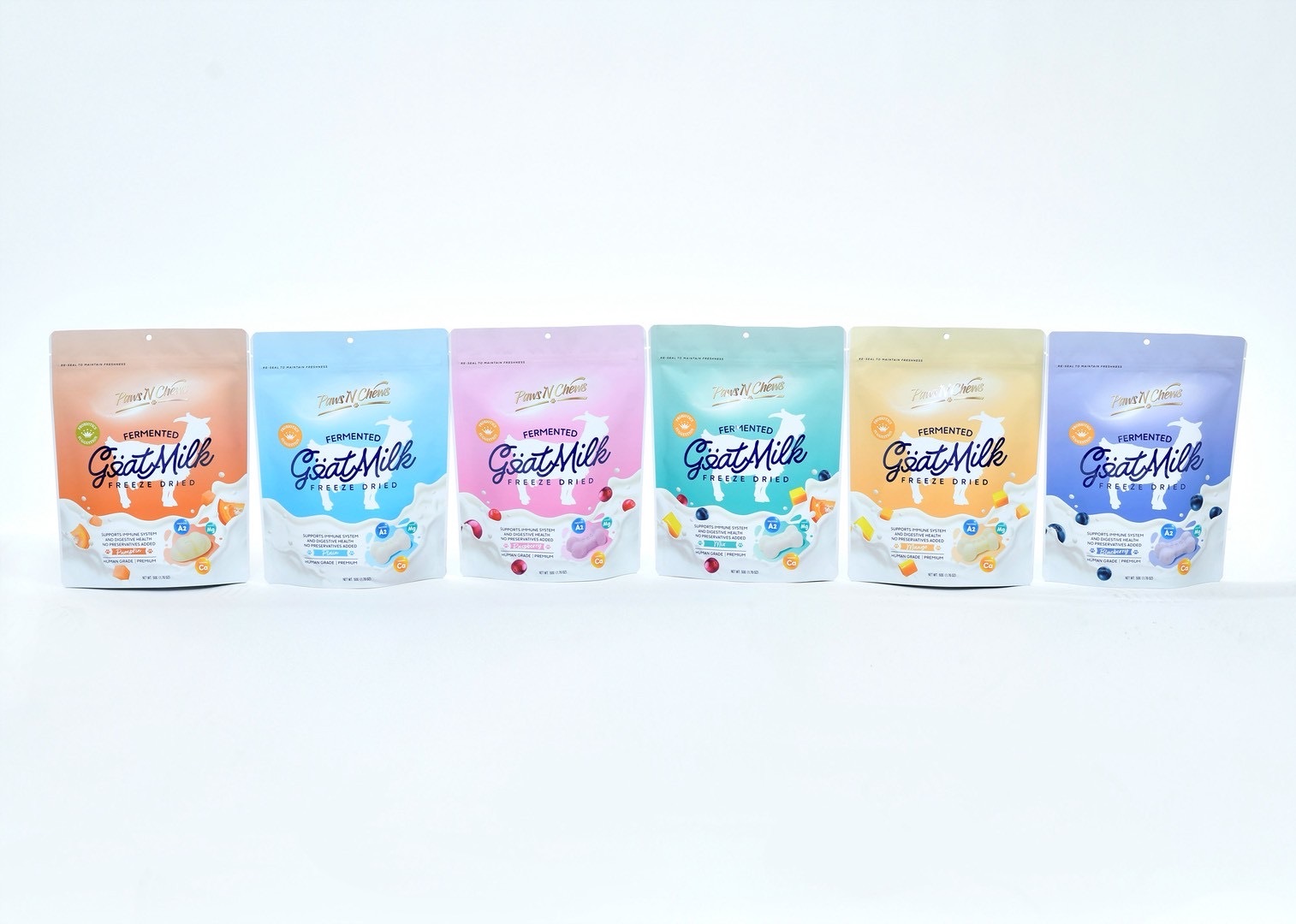 韓國Paws N Chews|山羊奶益生菌凍乾50g