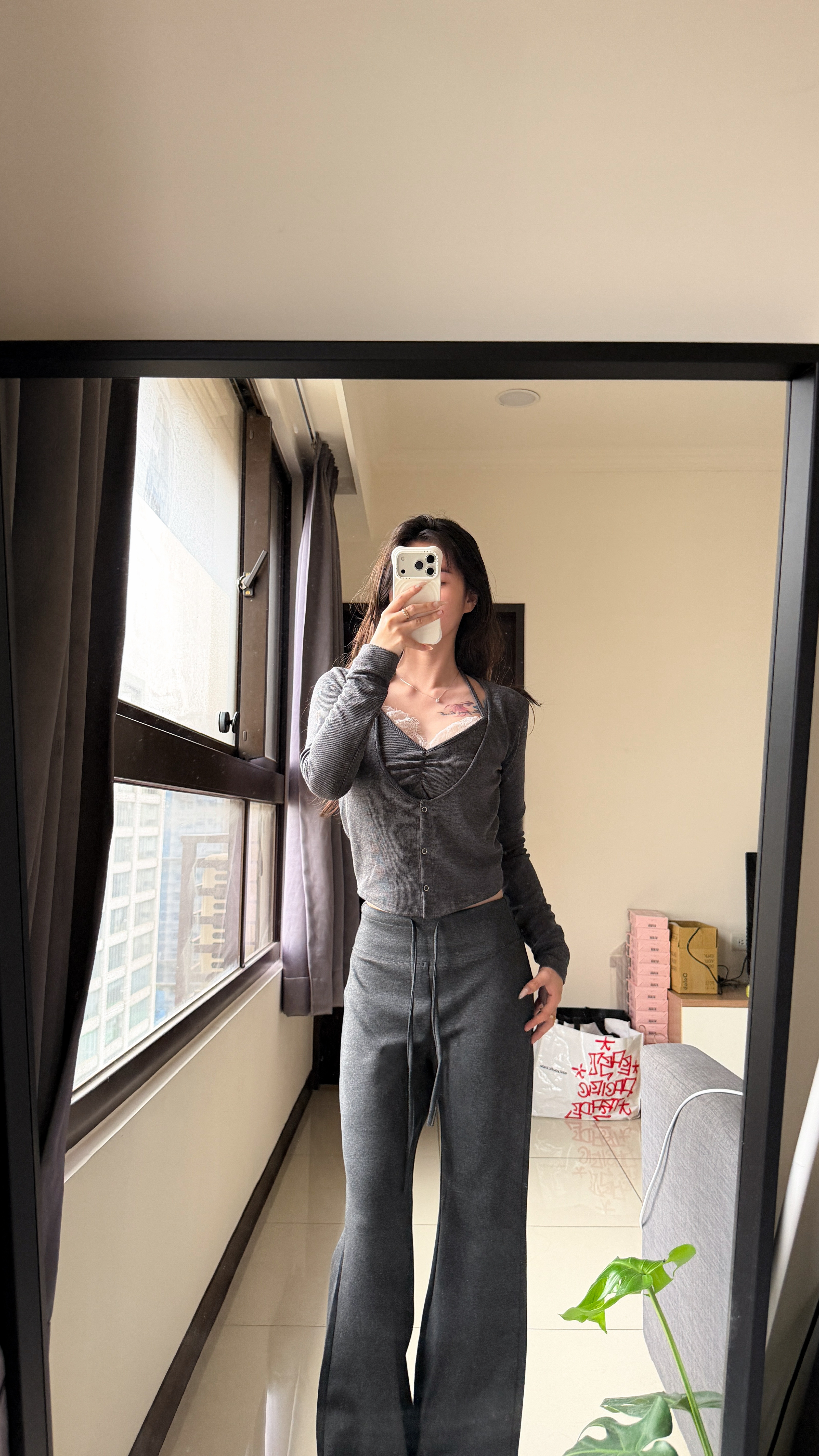 甜美蕾絲假兩件💗