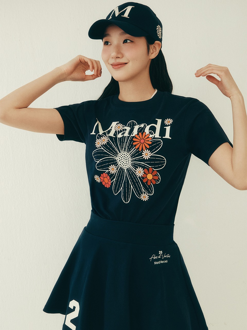Mardi Mercredi SLIM TSHIRT FLOWERMARDI BLOSSOM
